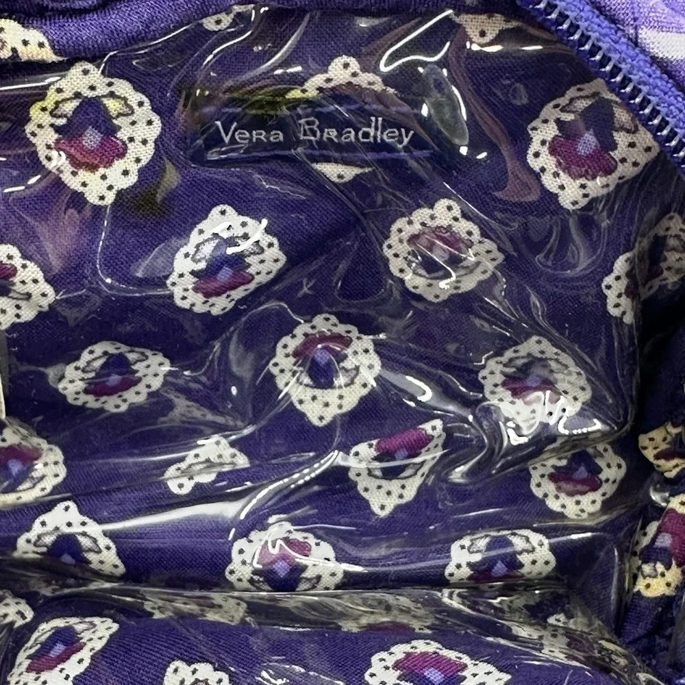 Vera Bradley Medium Cosmetic Bag Regal Rosette Pattern